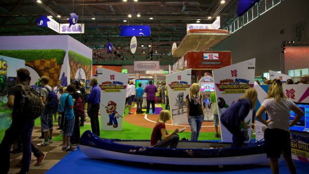 Die Stände von Sega und Nintendo waren direkt nebeneinander. (Bild: Michael Wieczorek)